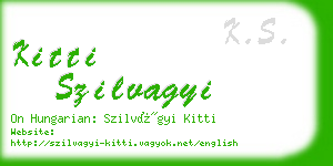 kitti szilvagyi business card